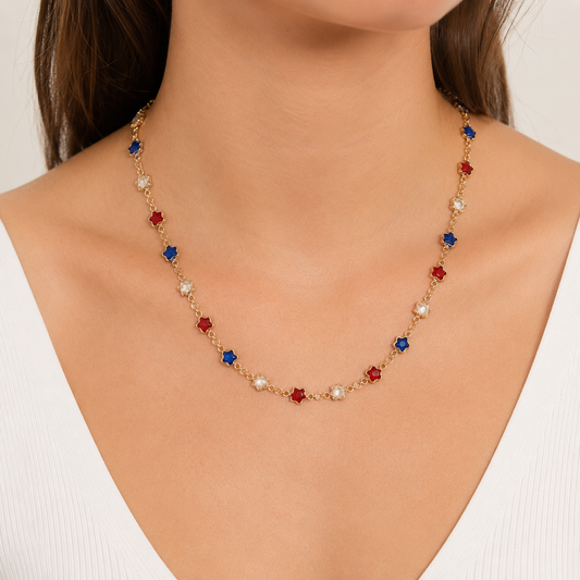 Patriotic Star Necklace