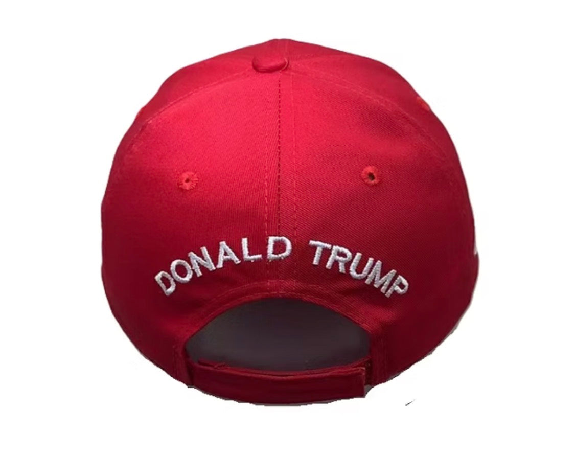 America Is Back! 45/47 Embroidered Cap – Red